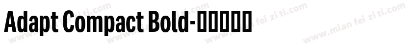 Adapt Compact Bold字体转换